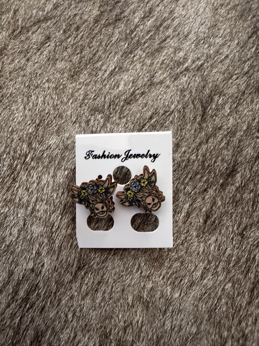 Cow ear rings , brand new